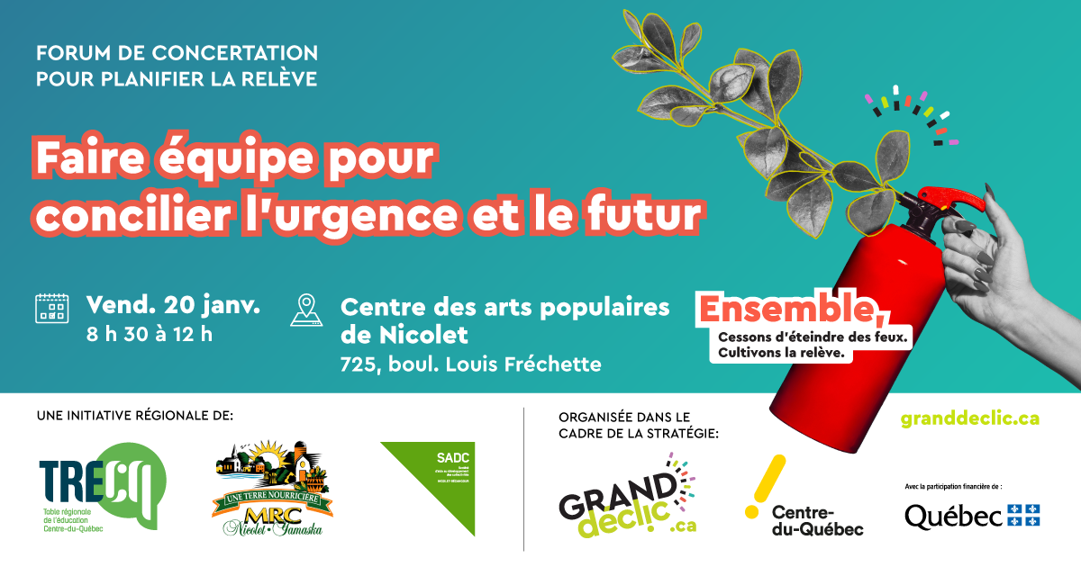 Bannière Forum de concertation Nicolet-Yamaska-Becancour